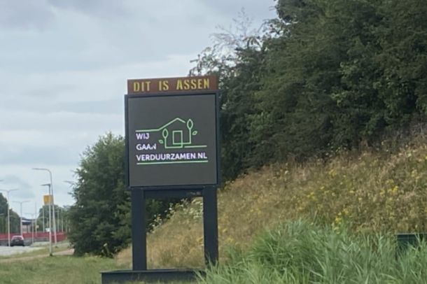 Wij gaan verduurzamen op LED schermen Assen!